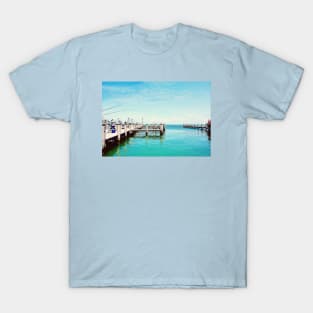 Charter Fishing Boats At The Dock T-Shirt